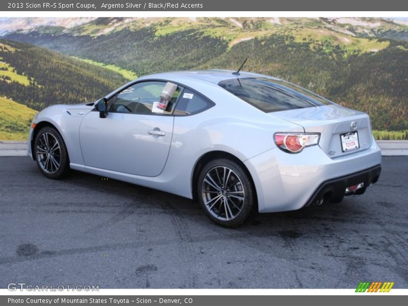 Argento Silver / Black/Red Accents 2013 Scion FR-S Sport Coupe
