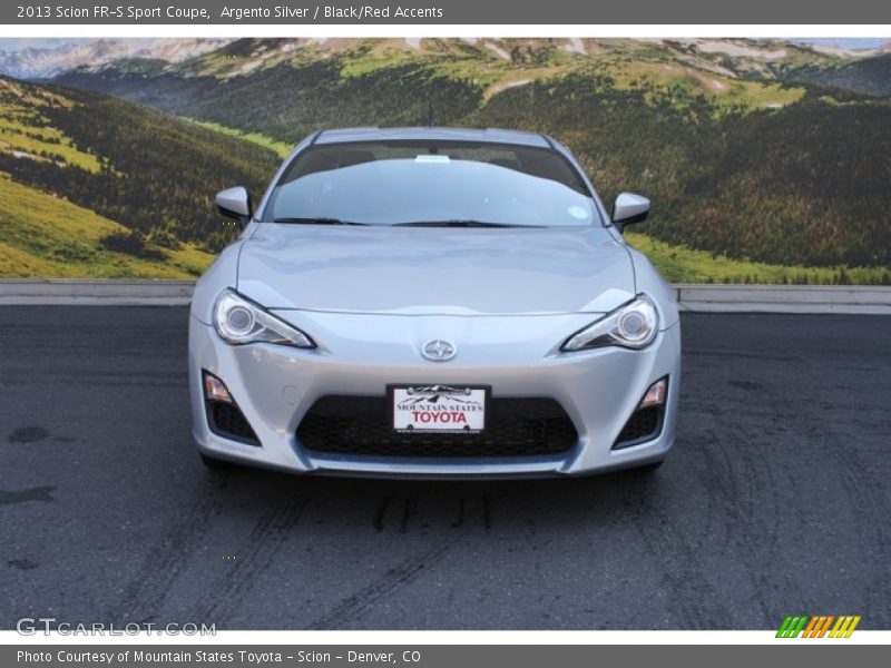 Argento Silver / Black/Red Accents 2013 Scion FR-S Sport Coupe