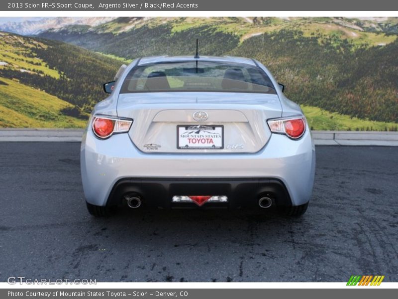 Argento Silver / Black/Red Accents 2013 Scion FR-S Sport Coupe