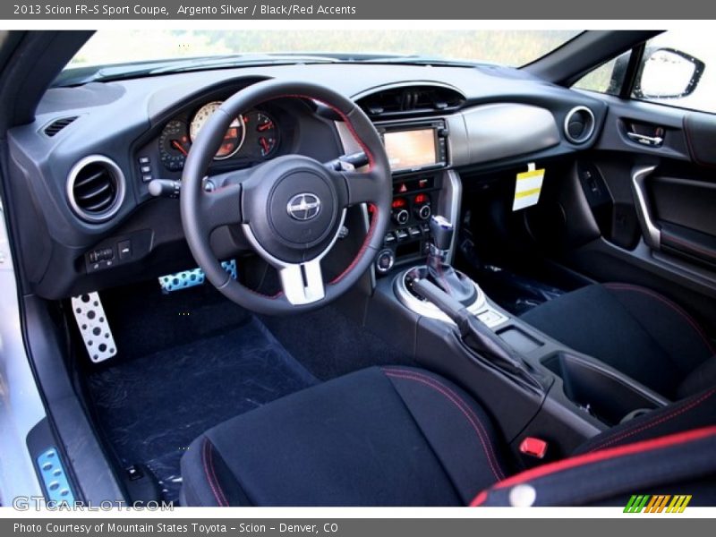  2013 FR-S Sport Coupe Black/Red Accents Interior