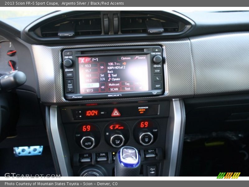 Controls of 2013 FR-S Sport Coupe