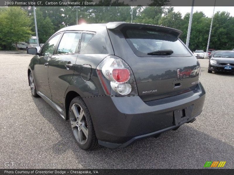 Carbon Gray Metallic / Ebony 2009 Pontiac Vibe GT