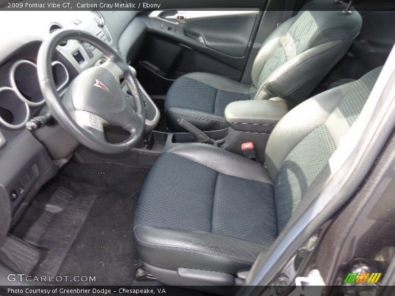 Carbon Gray Metallic / Ebony 2009 Pontiac Vibe GT