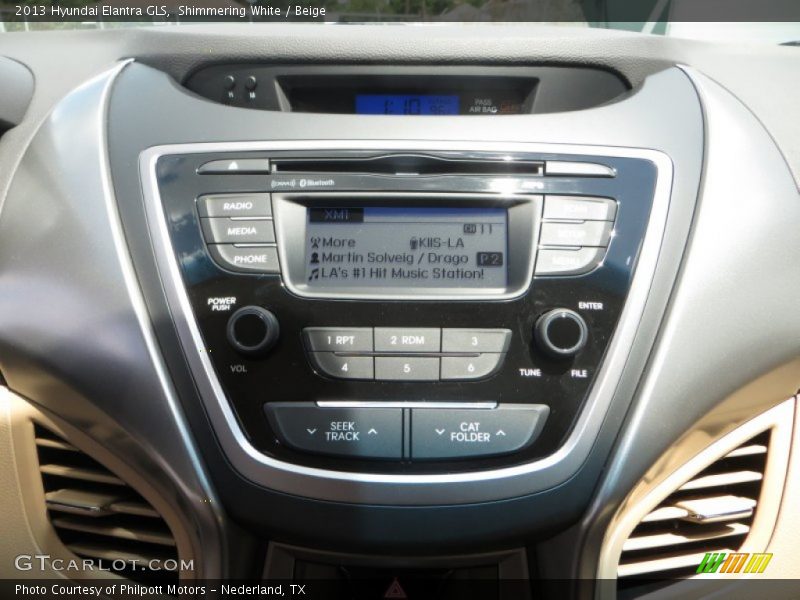 Shimmering White / Beige 2013 Hyundai Elantra GLS