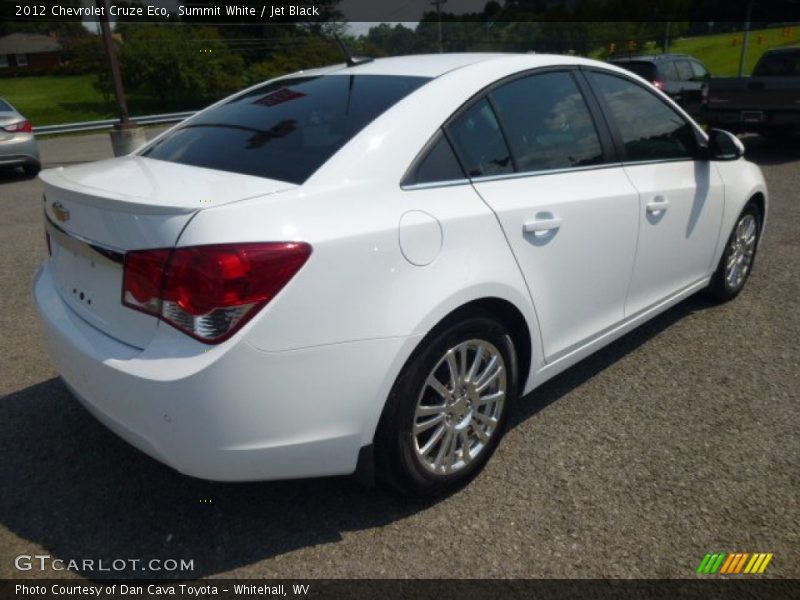 Summit White / Jet Black 2012 Chevrolet Cruze Eco