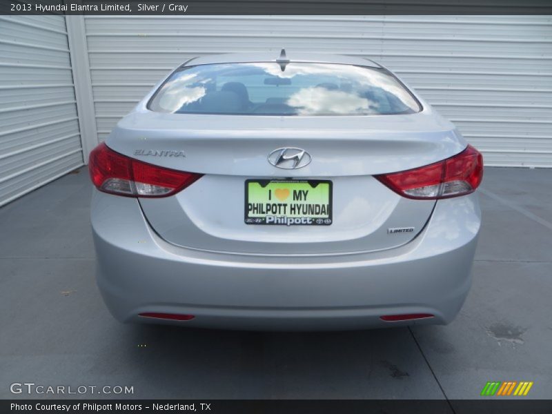 Silver / Gray 2013 Hyundai Elantra Limited