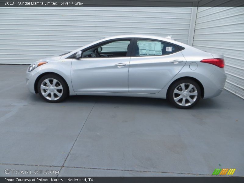 Silver / Gray 2013 Hyundai Elantra Limited