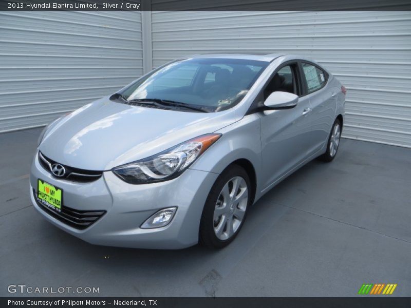 Silver / Gray 2013 Hyundai Elantra Limited