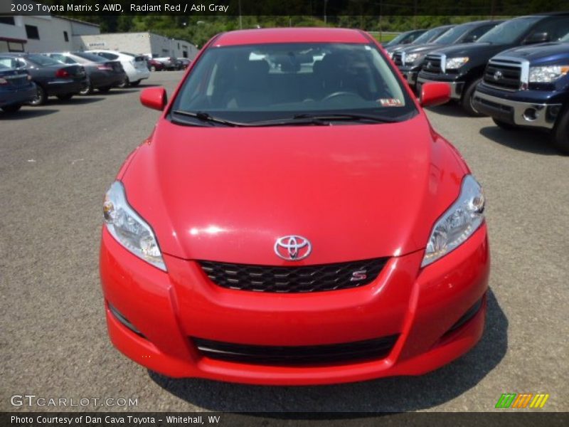 Radiant Red / Ash Gray 2009 Toyota Matrix S AWD