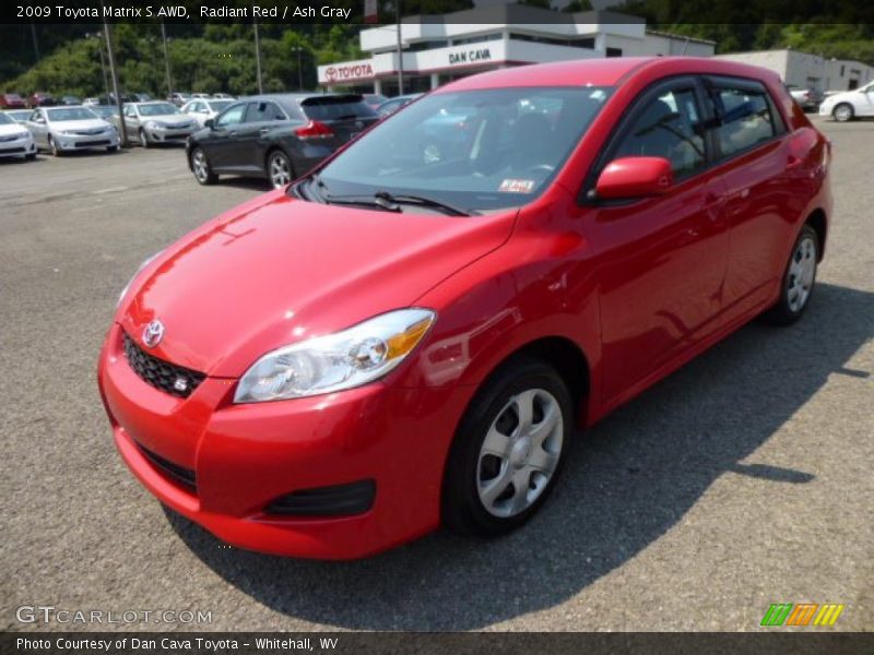 Radiant Red / Ash Gray 2009 Toyota Matrix S AWD