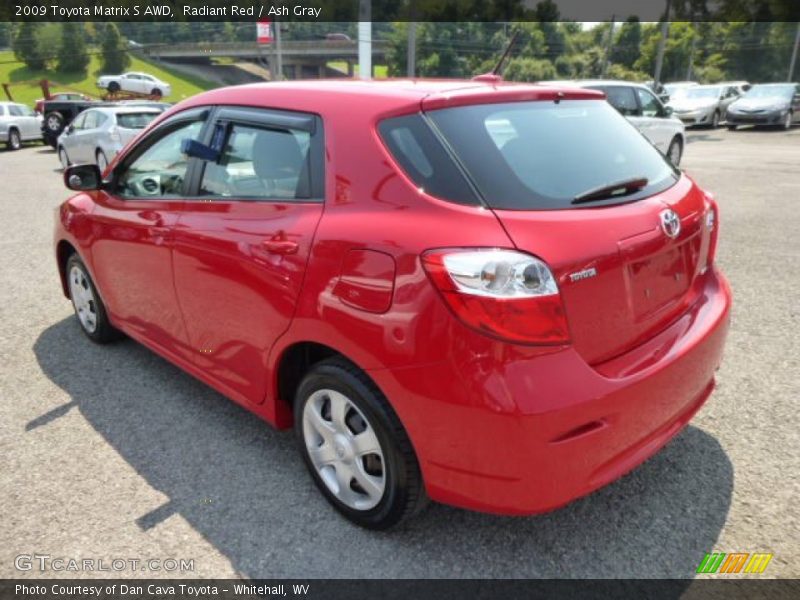 Radiant Red / Ash Gray 2009 Toyota Matrix S AWD