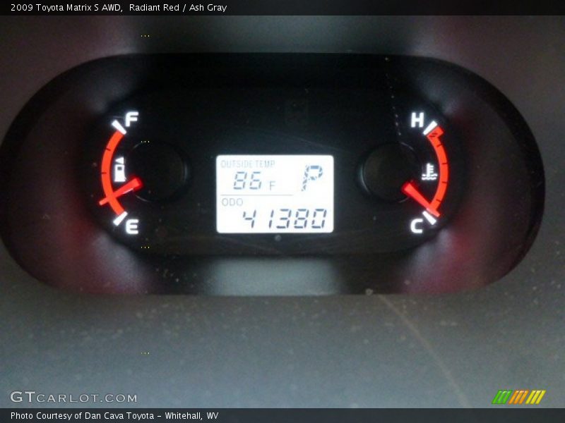 Radiant Red / Ash Gray 2009 Toyota Matrix S AWD