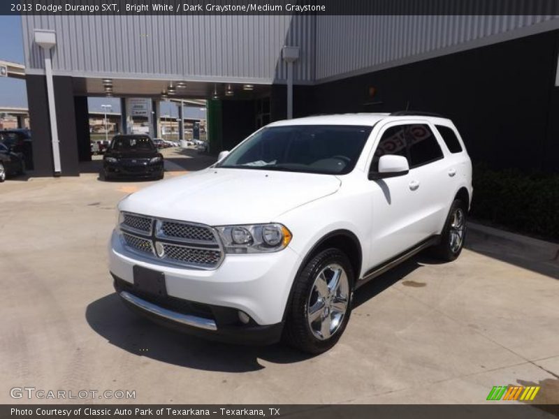 Bright White / Dark Graystone/Medium Graystone 2013 Dodge Durango SXT