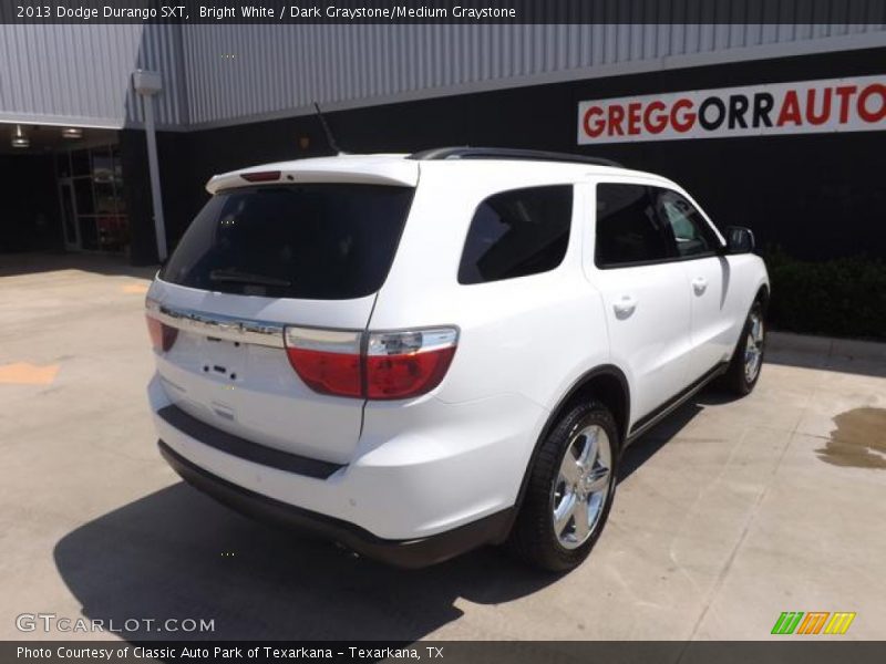 Bright White / Dark Graystone/Medium Graystone 2013 Dodge Durango SXT