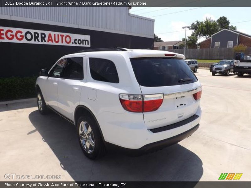 Bright White / Dark Graystone/Medium Graystone 2013 Dodge Durango SXT