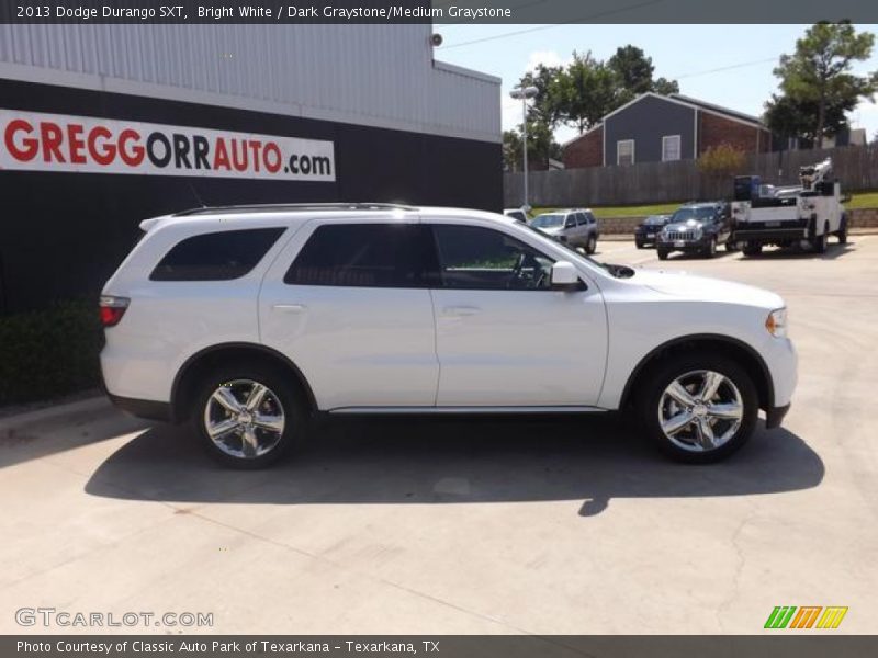 Bright White / Dark Graystone/Medium Graystone 2013 Dodge Durango SXT