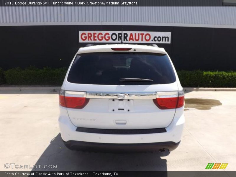 Bright White / Dark Graystone/Medium Graystone 2013 Dodge Durango SXT