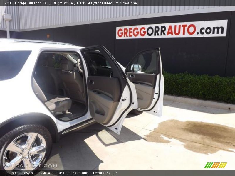 Bright White / Dark Graystone/Medium Graystone 2013 Dodge Durango SXT
