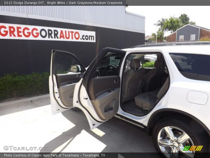 Bright White / Dark Graystone/Medium Graystone 2013 Dodge Durango SXT
