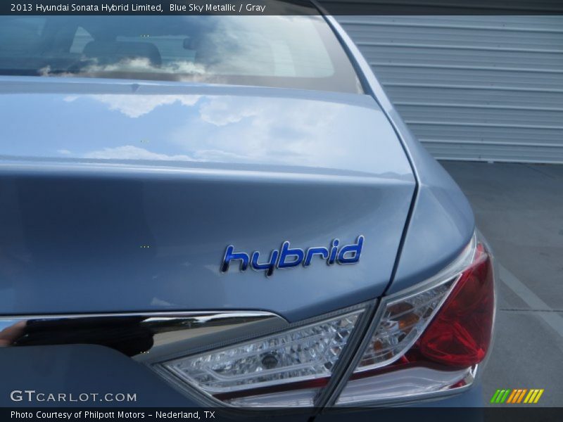 Blue Sky Metallic / Gray 2013 Hyundai Sonata Hybrid Limited