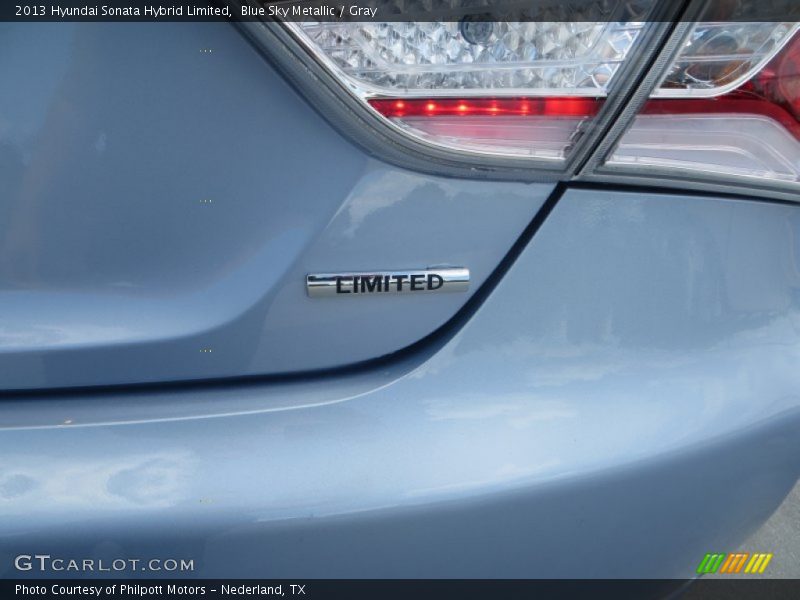 Blue Sky Metallic / Gray 2013 Hyundai Sonata Hybrid Limited