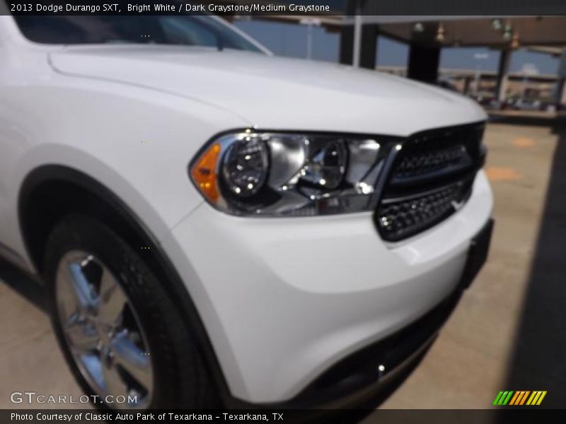 Bright White / Dark Graystone/Medium Graystone 2013 Dodge Durango SXT