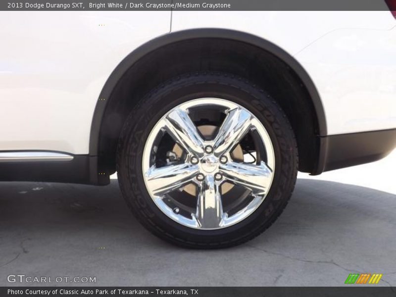 Bright White / Dark Graystone/Medium Graystone 2013 Dodge Durango SXT
