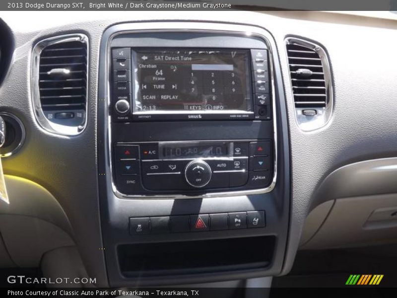 Bright White / Dark Graystone/Medium Graystone 2013 Dodge Durango SXT