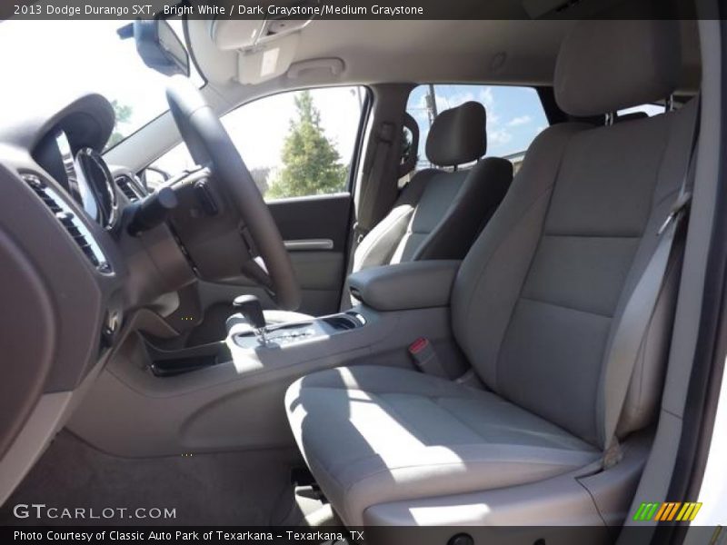 Bright White / Dark Graystone/Medium Graystone 2013 Dodge Durango SXT
