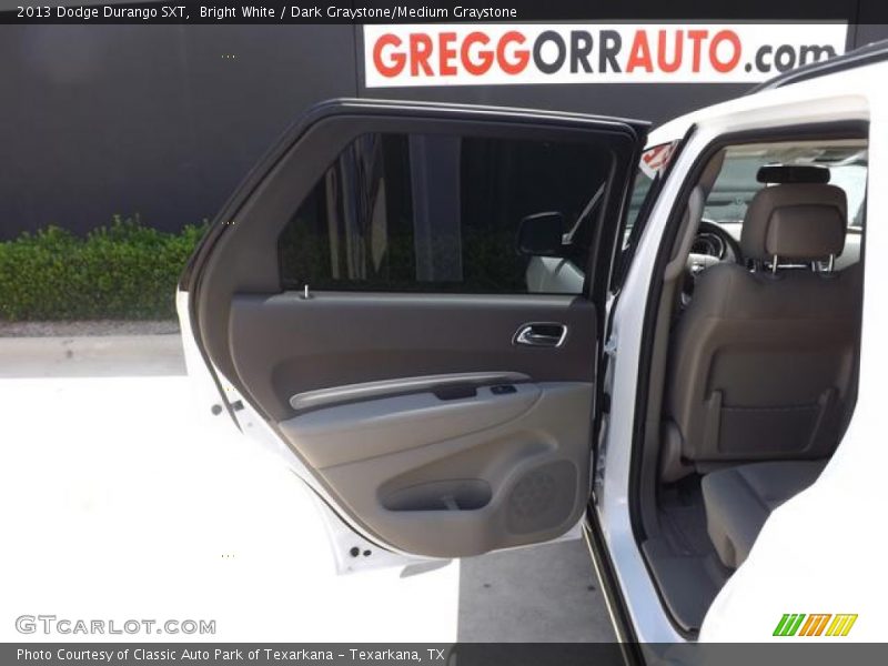 Bright White / Dark Graystone/Medium Graystone 2013 Dodge Durango SXT