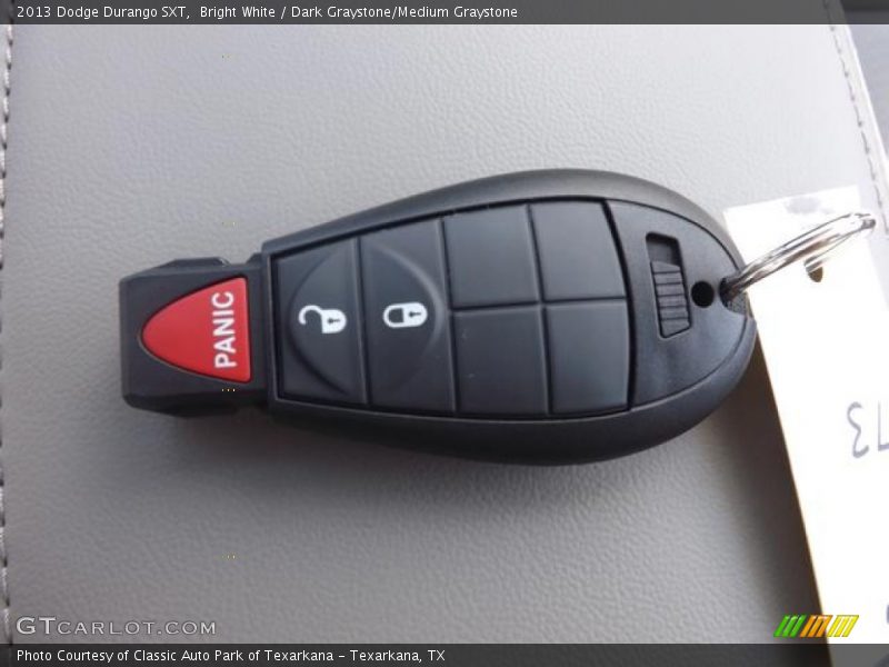 Bright White / Dark Graystone/Medium Graystone 2013 Dodge Durango SXT
