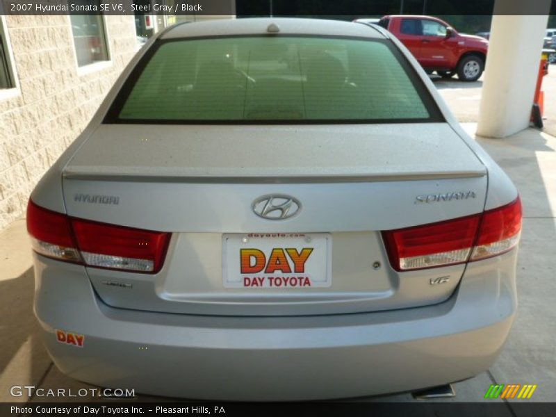 Steel Gray / Black 2007 Hyundai Sonata SE V6