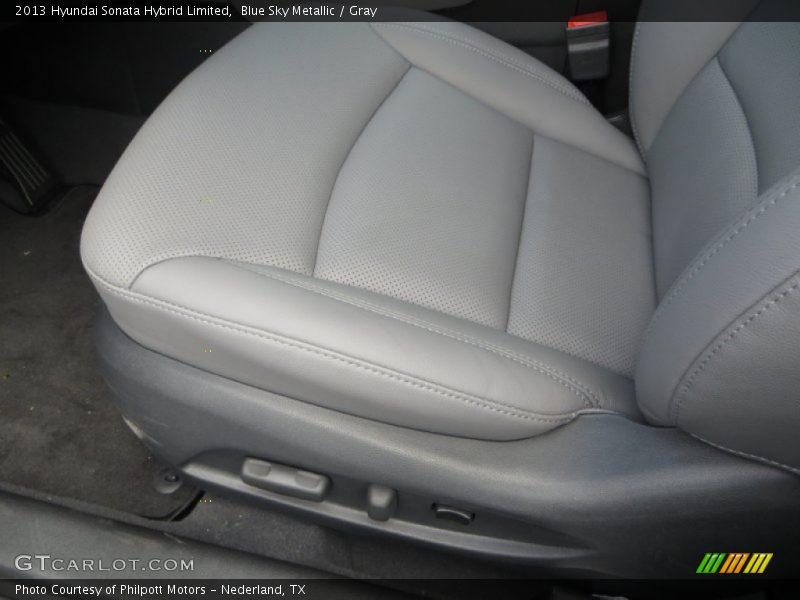 Blue Sky Metallic / Gray 2013 Hyundai Sonata Hybrid Limited