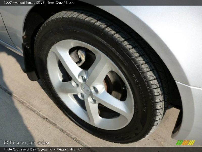 Steel Gray / Black 2007 Hyundai Sonata SE V6