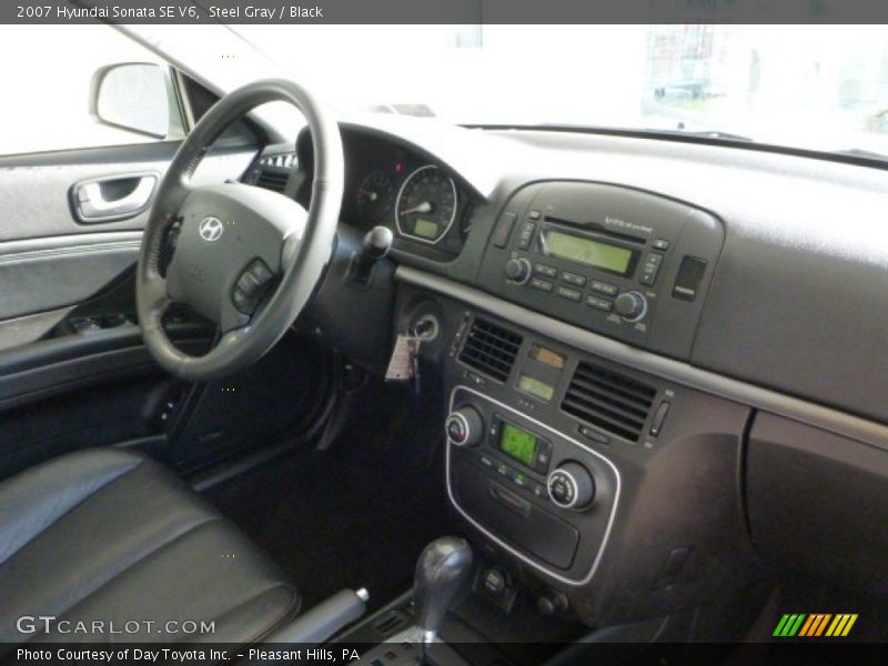 Steel Gray / Black 2007 Hyundai Sonata SE V6