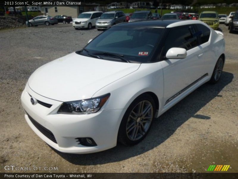 Super White / Dark Charcoal 2013 Scion tC