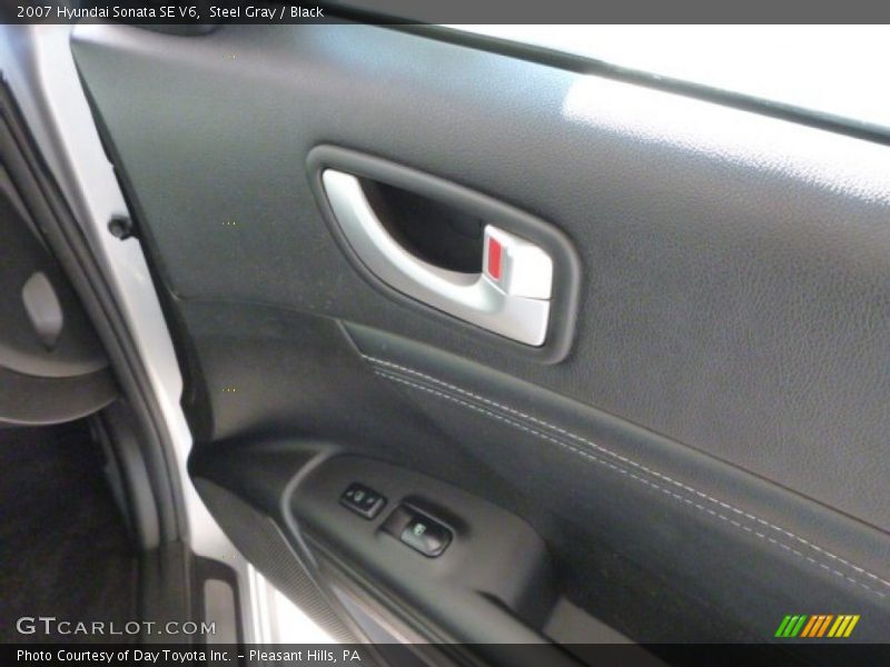 Steel Gray / Black 2007 Hyundai Sonata SE V6