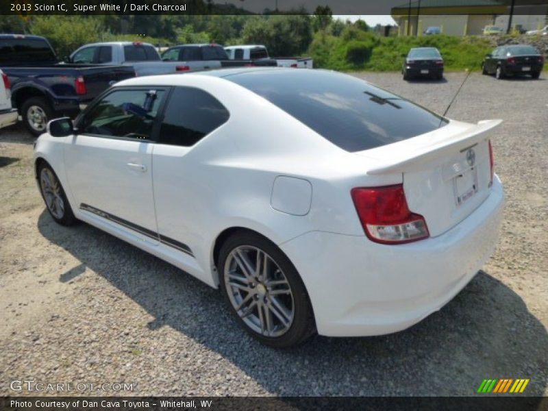 Super White / Dark Charcoal 2013 Scion tC