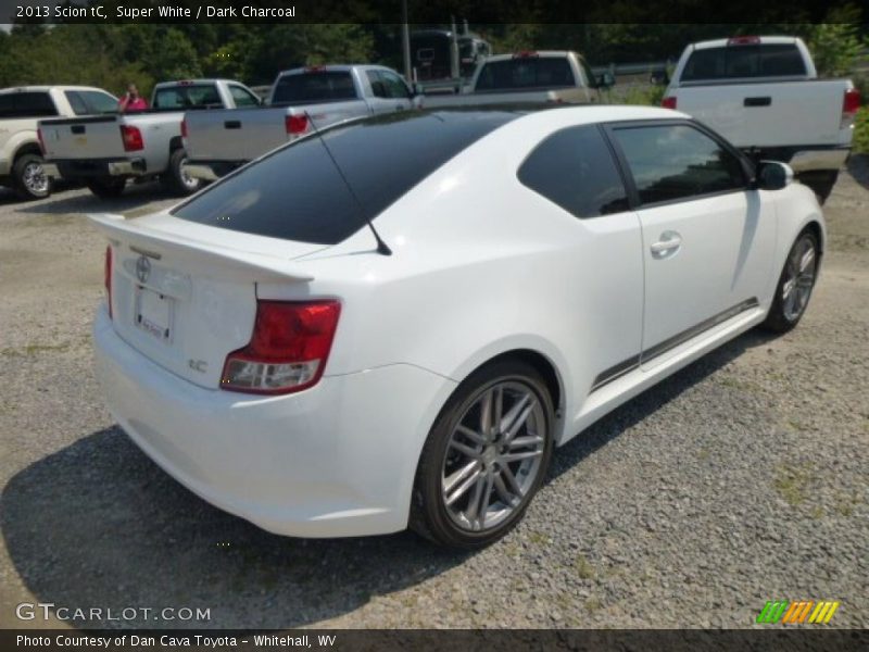 Super White / Dark Charcoal 2013 Scion tC