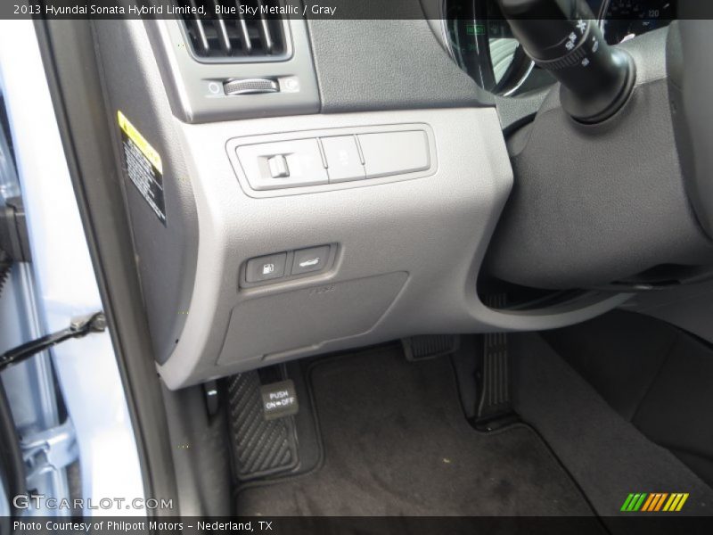 Blue Sky Metallic / Gray 2013 Hyundai Sonata Hybrid Limited