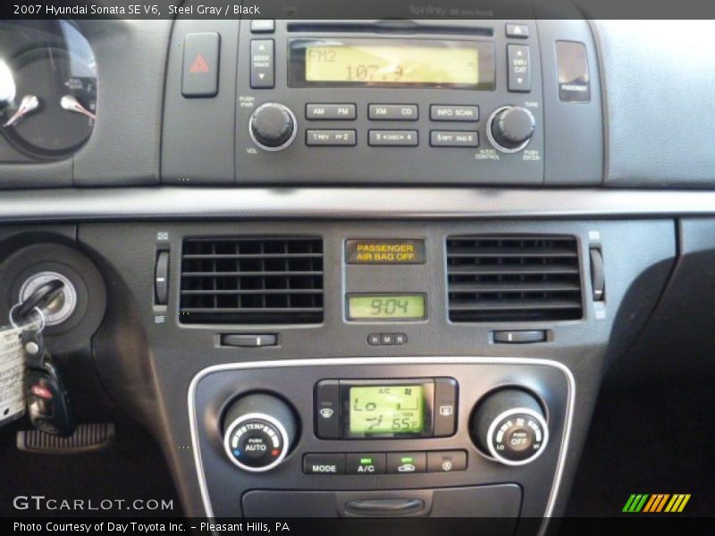 Steel Gray / Black 2007 Hyundai Sonata SE V6