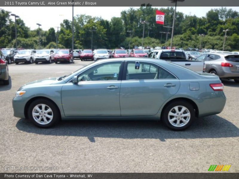 Aloe Green Metallic / Bisque 2011 Toyota Camry LE