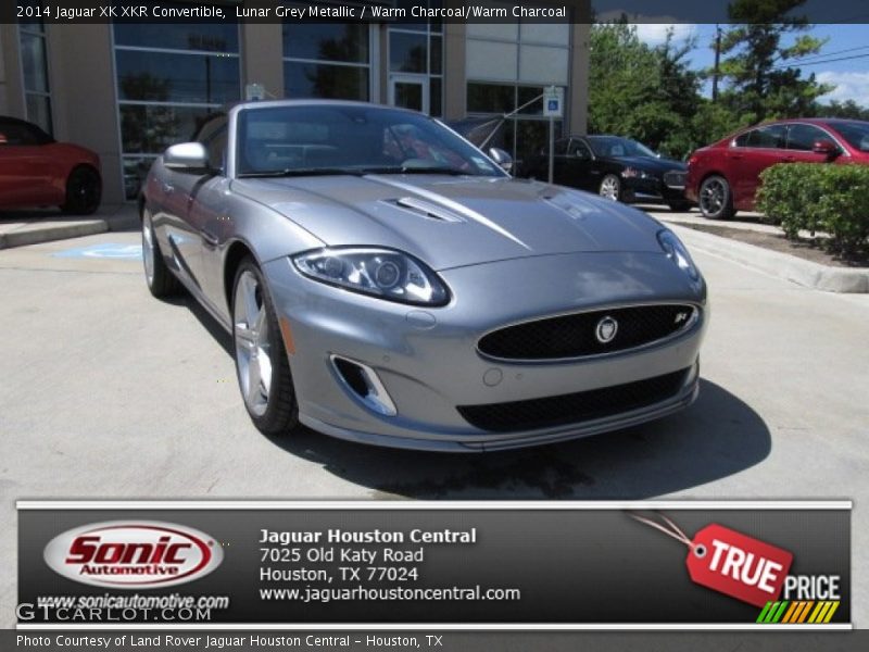 Lunar Grey Metallic / Warm Charcoal/Warm Charcoal 2014 Jaguar XK XKR Convertible