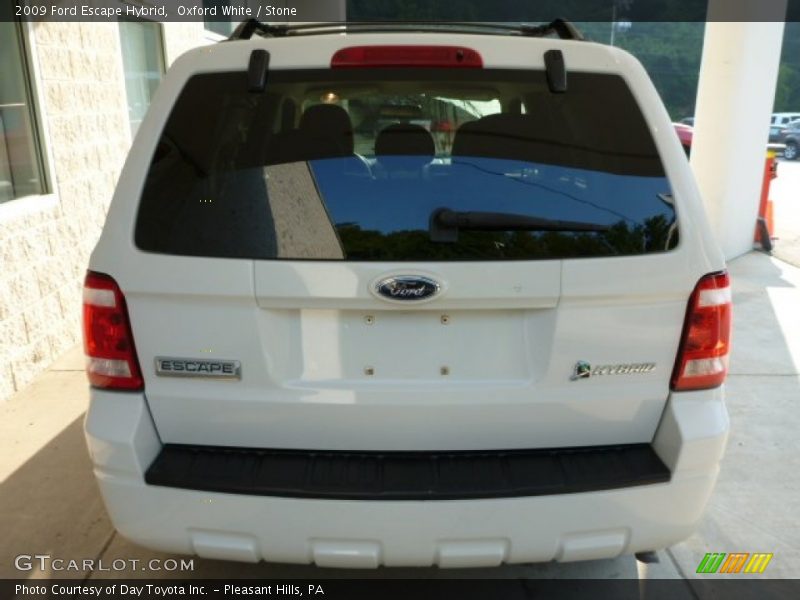 Oxford White / Stone 2009 Ford Escape Hybrid