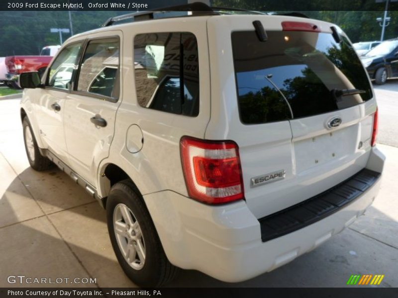 Oxford White / Stone 2009 Ford Escape Hybrid