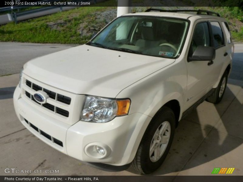 Oxford White / Stone 2009 Ford Escape Hybrid