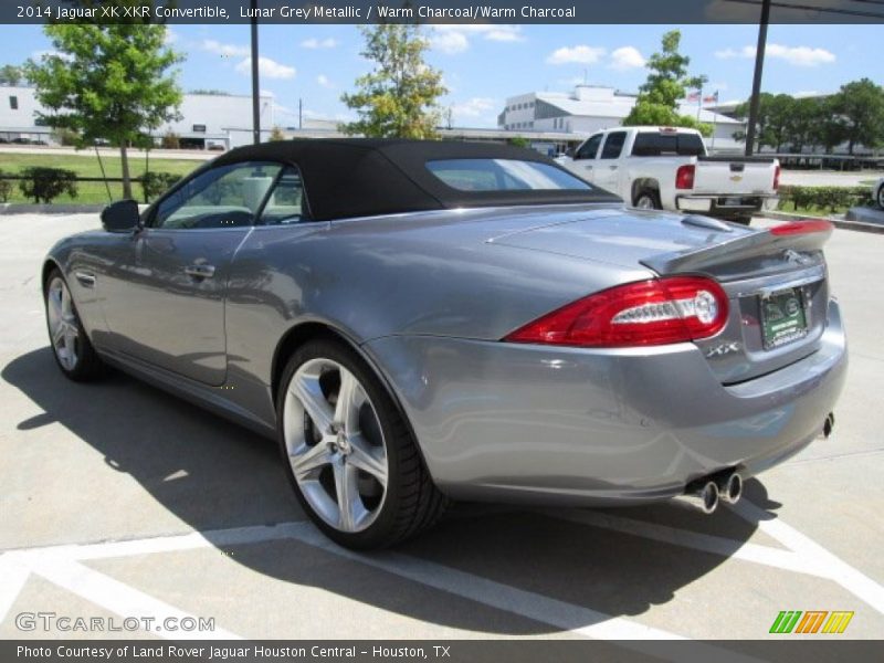 Lunar Grey Metallic / Warm Charcoal/Warm Charcoal 2014 Jaguar XK XKR Convertible