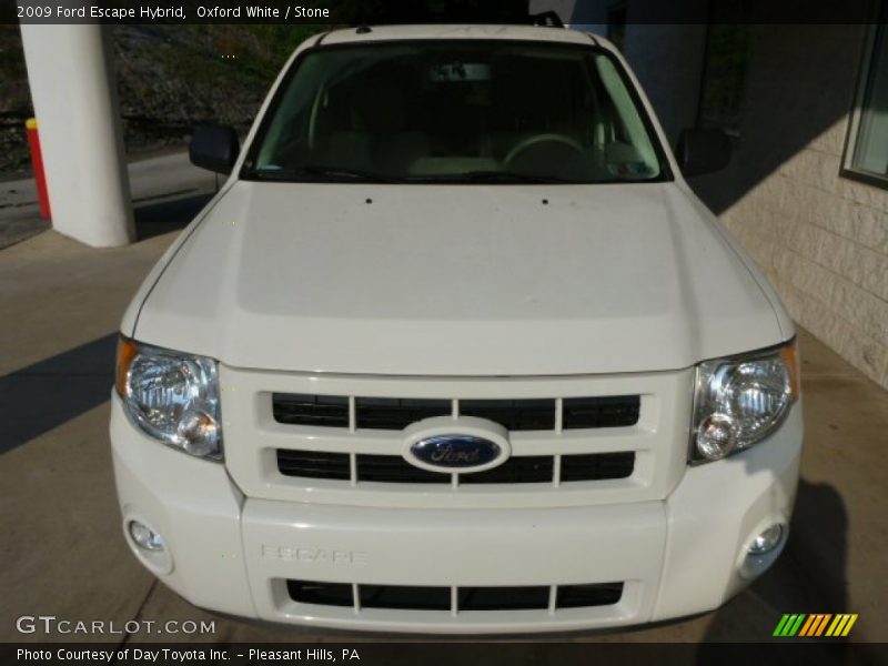Oxford White / Stone 2009 Ford Escape Hybrid