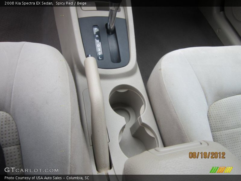 Spicy Red / Beige 2008 Kia Spectra EX Sedan