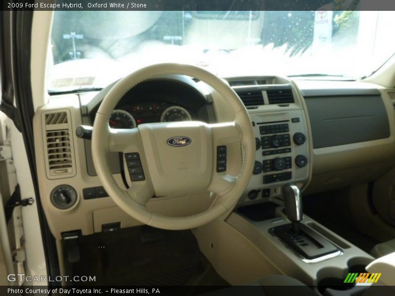 Oxford White / Stone 2009 Ford Escape Hybrid